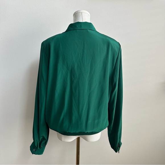 VTG Judy Bond Womens Relaxed Fit Button Up Old Money Office Clean Girl Blouse 14 - Picture 3 of 10